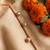 golden ghungroo thread rakhi with roli chawal chandan mishri