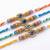 set of 4 multicolor evil eye thread rakhi with roli chawal chandan mishri