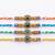 set of 4 multicolor evil eye thread rakhi with roli chawal chandan mishri
