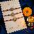 multicolor set of 3 artificial stones religious thread rakhi with roli chawal chandan