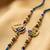 set of 2 krishna & peacock design artificial beads thread rakhi with roli chawal