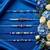 set of 5 blue evil eye thread rakhi with roli chawal chandan mishri