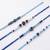set of 4 blue evil eye thread rakhi with roli chawal chandan mishri