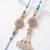 set of 2 floral design bhaiya bhabhi rakhi with roli chawal chandan mishri