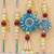 set of 4 family pack beaded thread rakhi with roli chawal chandan mishri