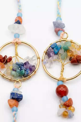 set of 2 artificial stones bhaiya bhabhi rakhi with roli chawal chandan mishri