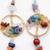 set of 2 artificial stones bhaiya bhabhi rakhi with roli chawal chandan mishri