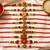 set of 10 artificial stones & beads thread rakhi with roli chawal chandan mishri