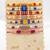 set of 7 multicolor designer thread rakhi with roli chawal chandan mishri