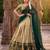 Women's South Indian Style Poly Cotton Zari Weaving Woven Lehenga Choli with Georgette Dupatta