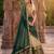 Women's South Indian Style Poly Cotton Zari Weaving Woven Lehenga Choli with Georgette Dupatta
