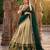 Women's South Indian Style Poly Cotton Zari Weaving Woven Lehenga Choli with Georgette Dupatta