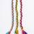 set of 3 multicolor thread rakhi with roli chawal chandan mishri