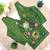 Green navratri rayon silk blend mirror work blouse