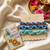 set of 3 multicolor thread rakhi with roli chawal chandan mishri