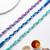 set of 3 multicolor thread rakhi with roli chawal chandan mishri