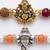 set of 2 multicolor religious thread rakhi with roli chawal chandan mishri