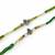 set of 2 multicolor religious thread rakhi with roli chawal chandan mishri