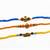 set of 3 rudraksh religious rakhi thread rakhi roli chawal chandan mishri