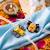 set of 2 pikachu design kids rakhi with roli chawal chandan mishri