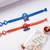 set of 2 superhero kids rakhi with roli chawal chandan mishri