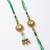 set of 2 ad drawstring bhaiya bhabhi rakhi with roli chawal chandan mishri