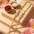 set of 2 meenakari floral thread rakhi with roli chawal chandan mishri