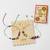 set of 2 artificial beads thread rakhi with roli chawal chandan mishri