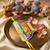 transparent beads kids rakhi with roli chawal chandan mishri