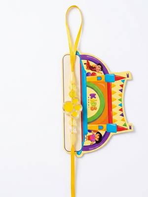 transparent beads kids rakhi with roli chawal chandan mishri 5