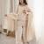 Women's Gorgeous Embroidery Roman Silk Fabric Straight Kurta Shalwar and Dupatta Set
