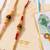 set of 6 rudraksh & artificial beads thread rakhi with roli chawal chandan mishri
