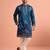 Men embroidered satin fabric embroidered kurta set