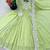 Green faux blooming anarkali gown set with dupatta