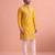 Men embroidered satin fabric embroidered kurta set