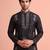 Men embroidered satin fabric embroidered kurta set