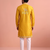 Men embroidered satin fabric embroidered kurta set