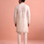 Men embroidered satin fabric embroidered kurta set