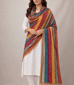 Multicolor art silk bandhani printed fancy casual dupattas for women