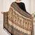 Beige art silk geometric printed fancy casual dupattas for women