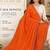 Orange art silk bandhani printed fancy casual dupattas for women