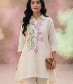 Women Floral Printed Regular Pure Cotton Kurta with Trousers