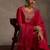 Women Ethnic Motifs Embroidered Regular Thread Work Liva Kurta with Trousers & With Dupatta