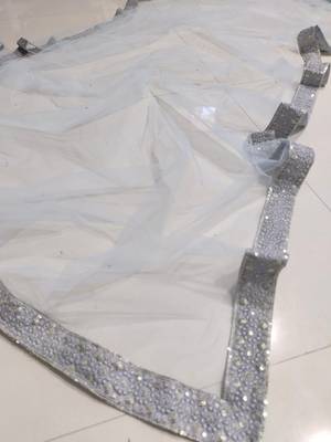grey embroidery georgette designer lehenga choli set 4
