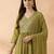 Women Empire Mirror Work Kurta with Trousers & With Dupatta