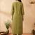 Women Empire Mirror Work Kurta with Trousers & With Dupatta