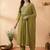 Women Empire Mirror Work Kurta with Trousers & With Dupatta