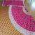 pink georgette lehenga choli with cording embroidery and dupatta