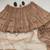 brown net lehenga choli with embroidered pallu and resham work