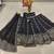 black georgette lehenga choli with embroidered bollywood designer look
